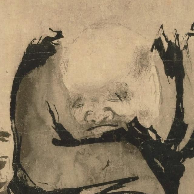 丰干禅师&800年前的古画,疑似出现穿越的大猫,表情夸张奇倔令人不解