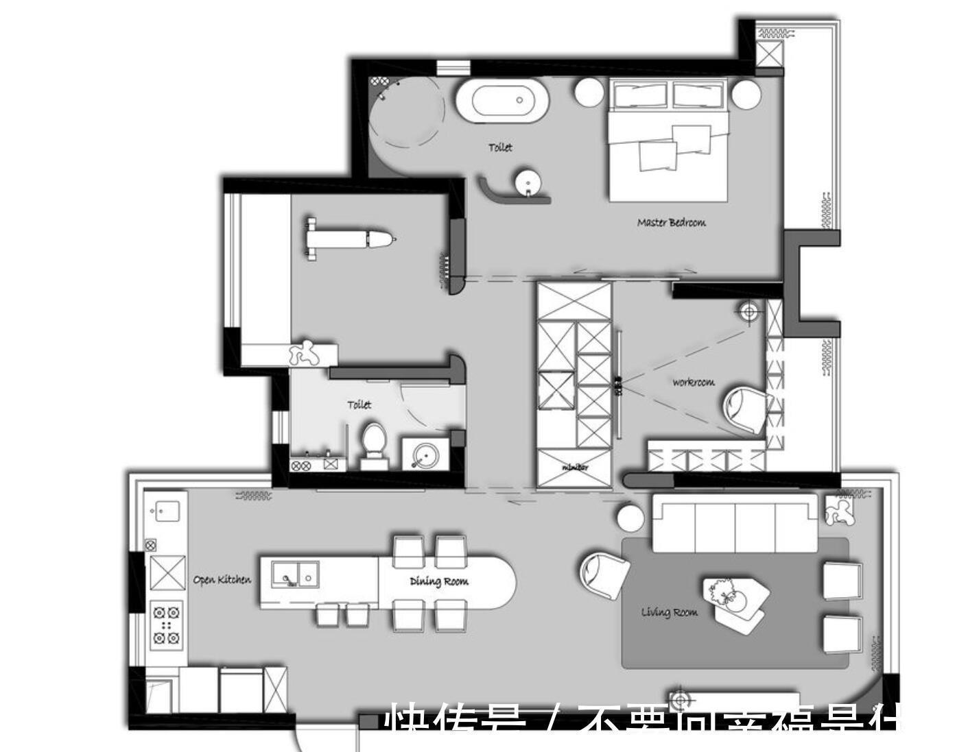 空间|不愧是设计师的家,全屋不用乳胶漆,布局颠覆传统,超有质感!