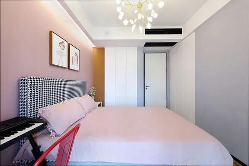 客厅|90㎡现代极简风,改善性房装成四房,满足二胎三代人的居住条件
