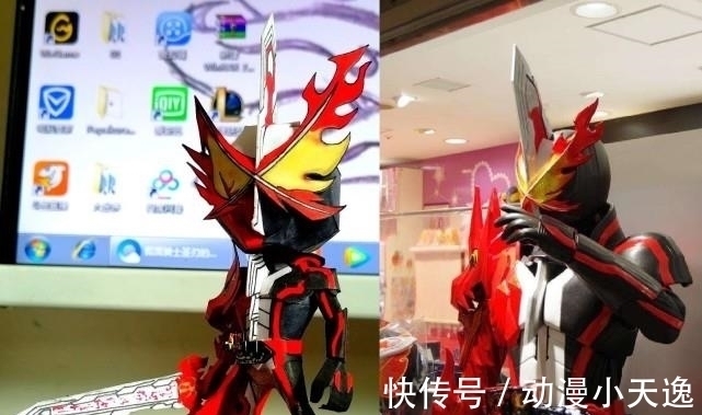 假面骑士圣刃|漫迷自制《假面骑士圣刃》手办,网友:生而为人,我很抱歉