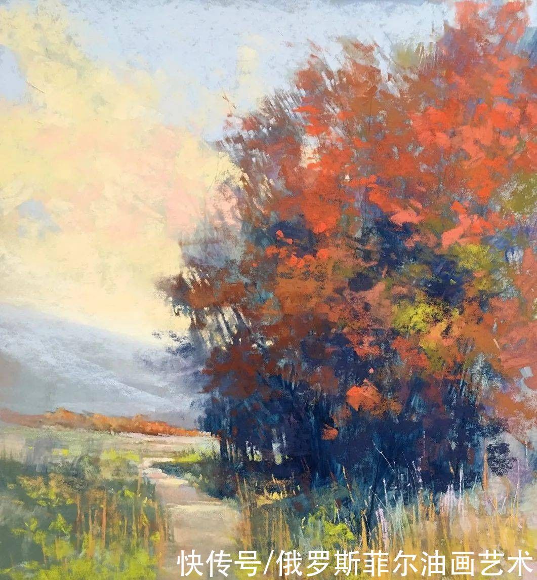 艺术家|美国当代粉彩艺术家贝萨尼·菲尔兹粉彩风景画作品欣赏