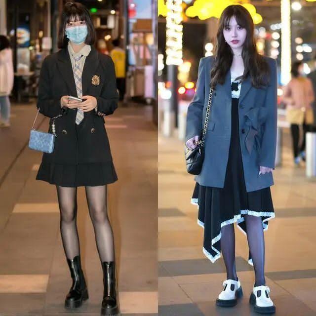 肉感|别再穿堆堆袜了! 街拍达人更爱穿“丝袜”, 高级又显瘦, 很吸睛