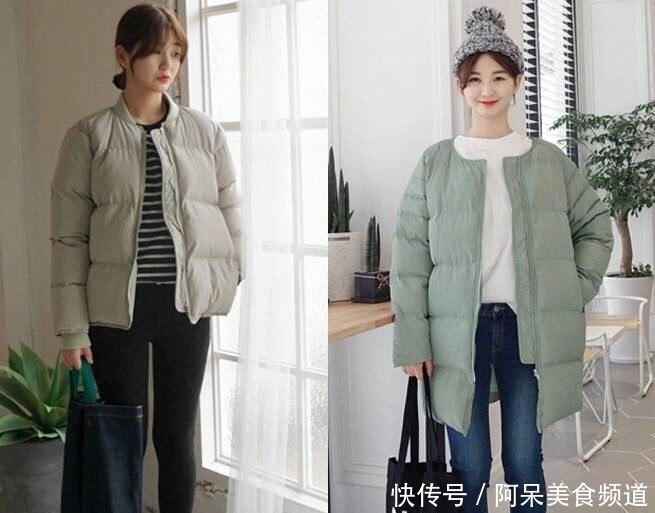羽绒服搭配|不会搭配的看过来!155到167左右的女生,冬季这么穿美美哒