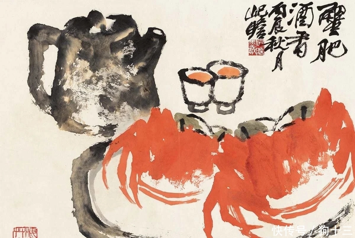 老画家!有一种画,叫苍劲!105岁老画家朱屺瞻的大写意花鸟画