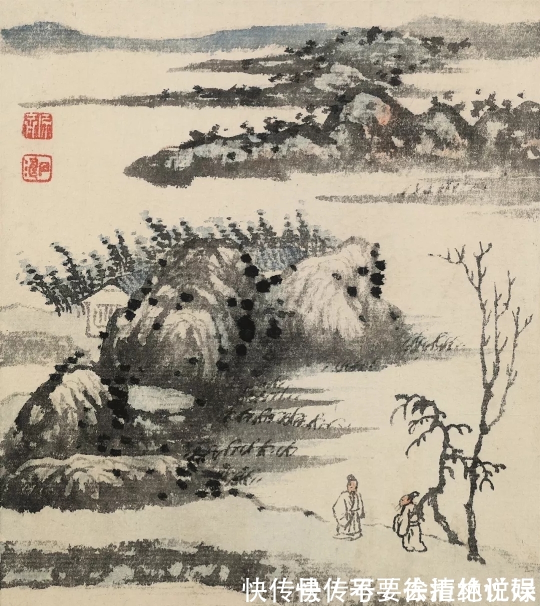 山水画@看画得看小品|石涛的小品山水画,彰显笔墨的魅力