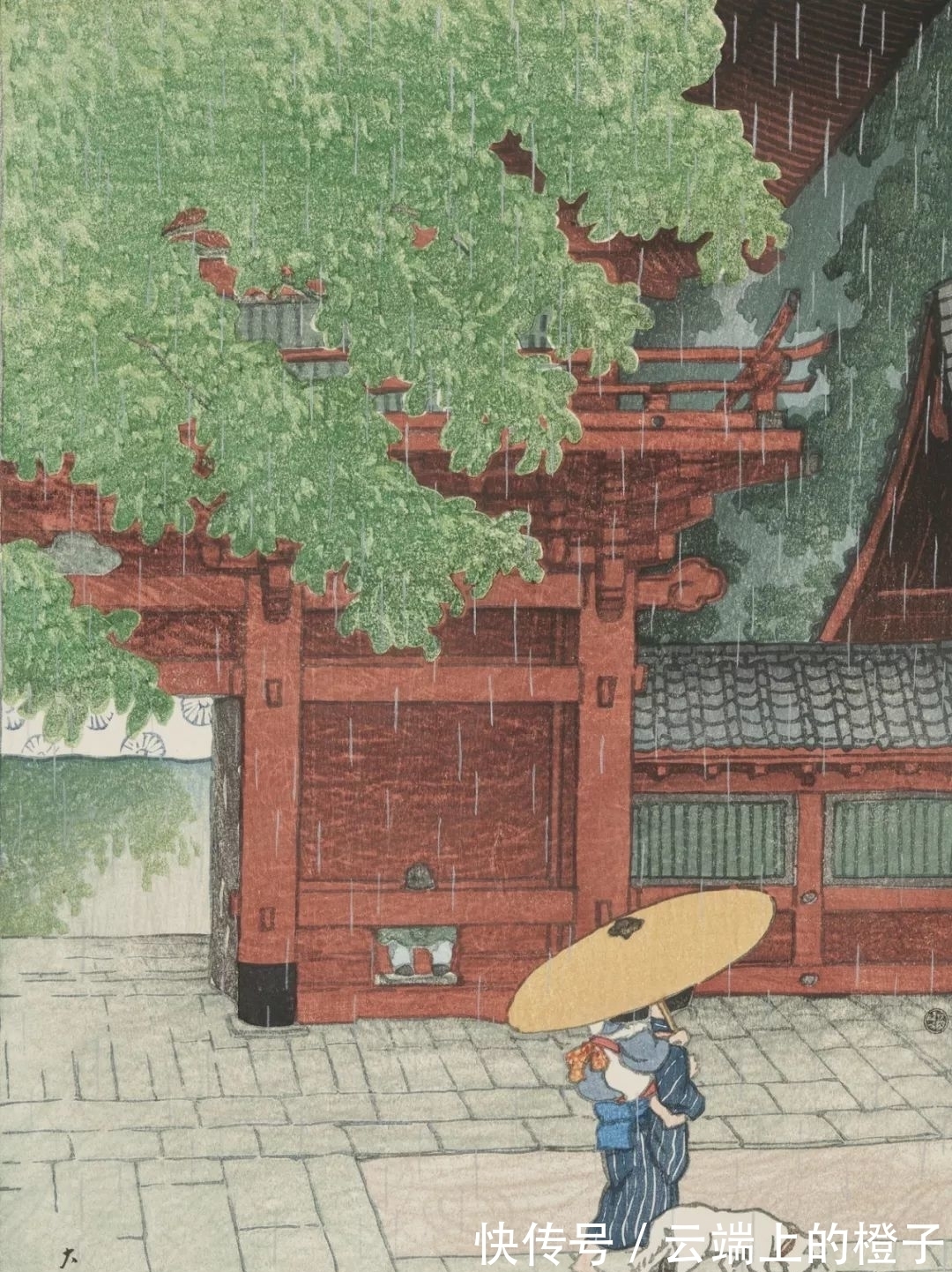 版画$被日本称为旅情诗人的版画家,画风可真唯美,风花雪月好似皆有灵