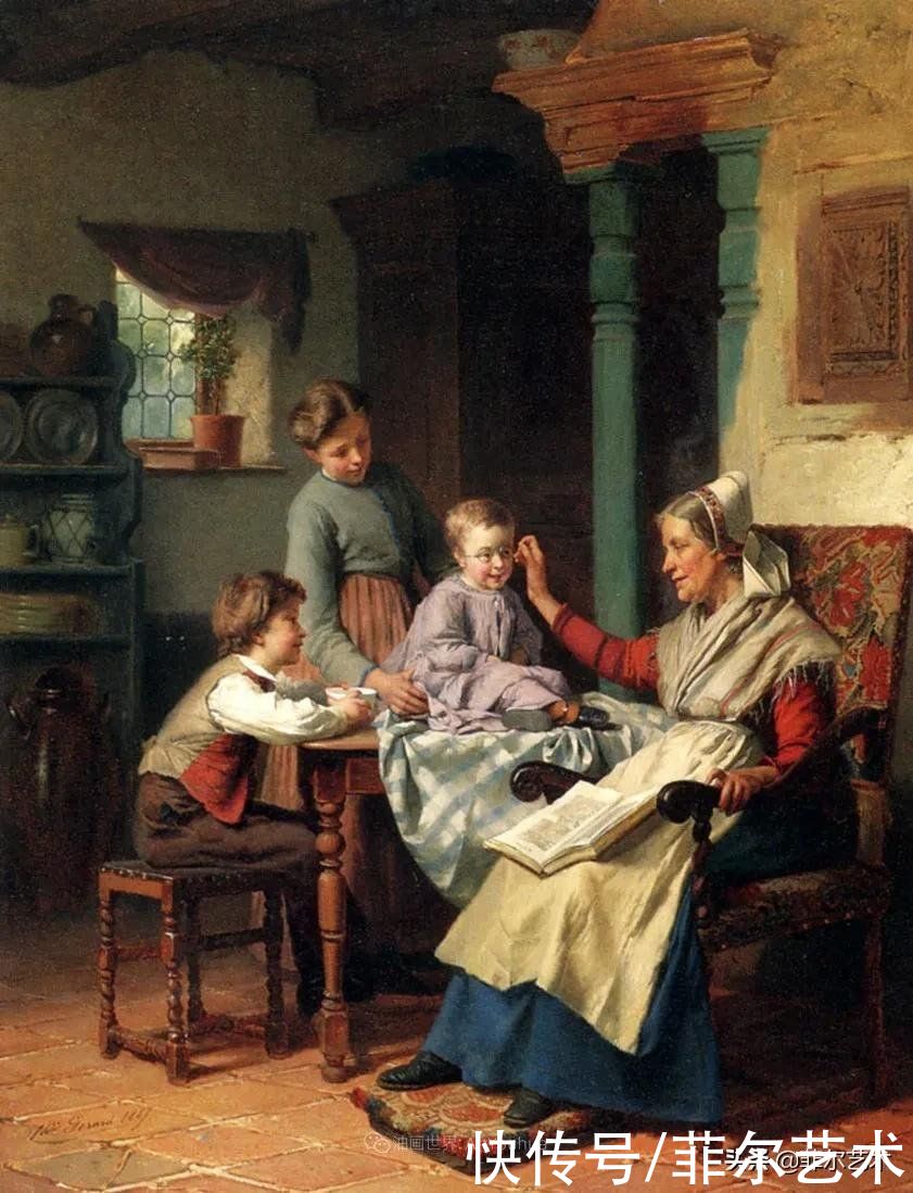 蒂奥多·|乡村生活~比利时画家蒂奥多·杰拉德油画作品欣赏