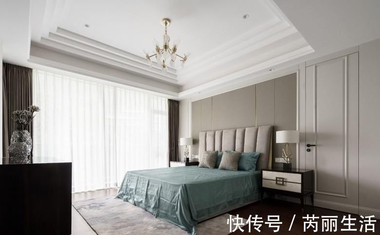 横厅|夫妻俩买下250㎡大平层，装成白色轻奢风很高级，室内敞亮大气