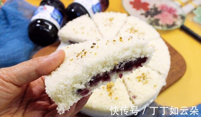 一出锅就满屋飘香的桂花糕,口感细腻香甜,入口即化!