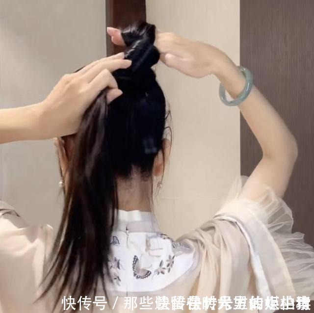 皮筋处 古代发型简单的梳发,学会这4种梳法,温柔优雅仙气十足