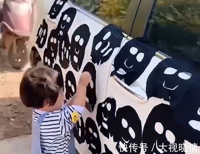 作案|不能打!铁岭萌娃拿妈妈面膜给汽车美白,8岁小舅舅“教唆”作案
