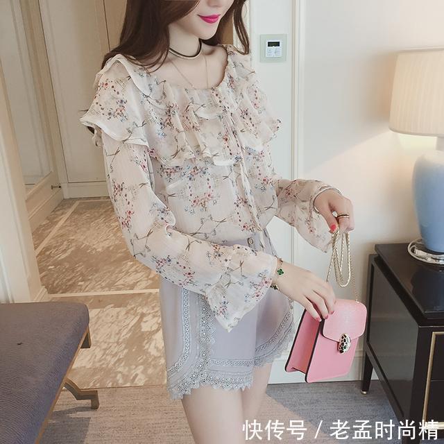 小清新 春夏季女神挚爱的雪纺衫,散发着清新的风韵