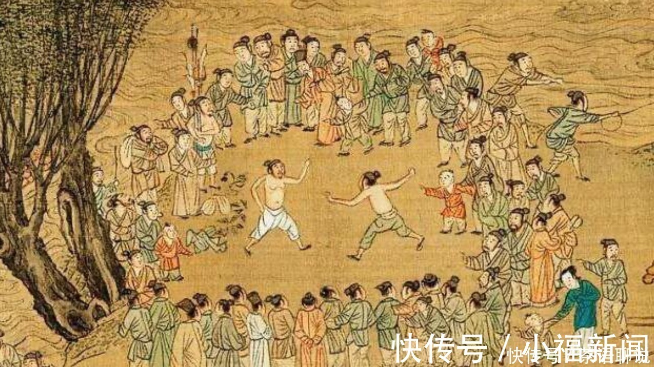 水浒传#清明上河图放大一百倍,发现一奇怪场景,树下睡觉的人在做什么?