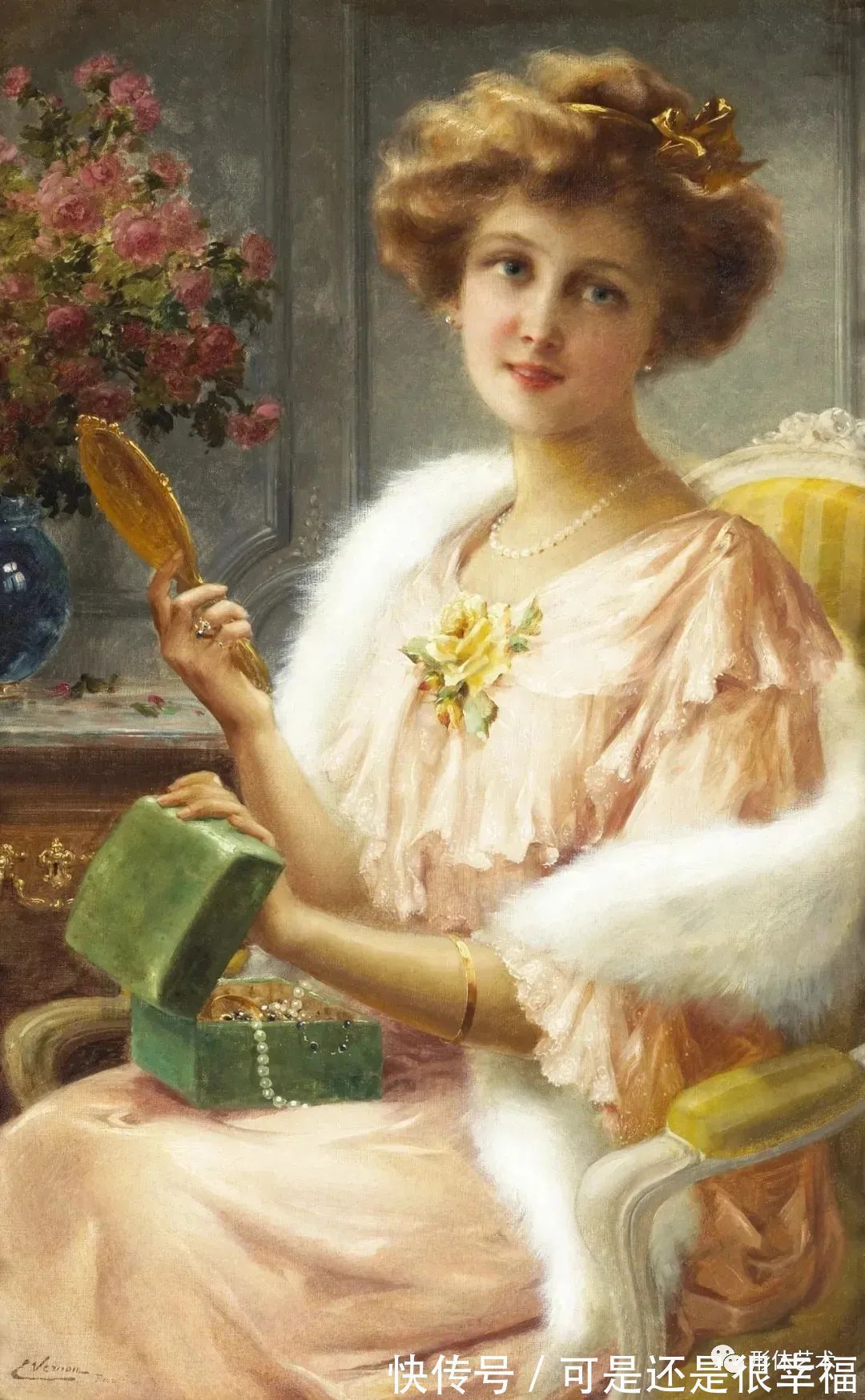 古典#油画中的那些古典女子,含苞待放,静待花开