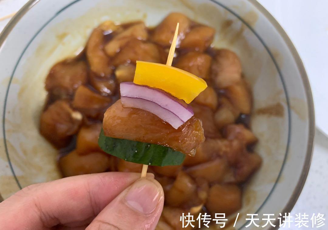 烧烤|最近超火的牙签烤肉串，在家就能轻松做，一口一串好吃停不下来