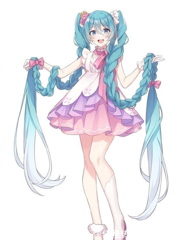 长发公主|初音未来居然扎上了麻花辫!新出的手办好惊艳,麻花双马尾太可爱!
