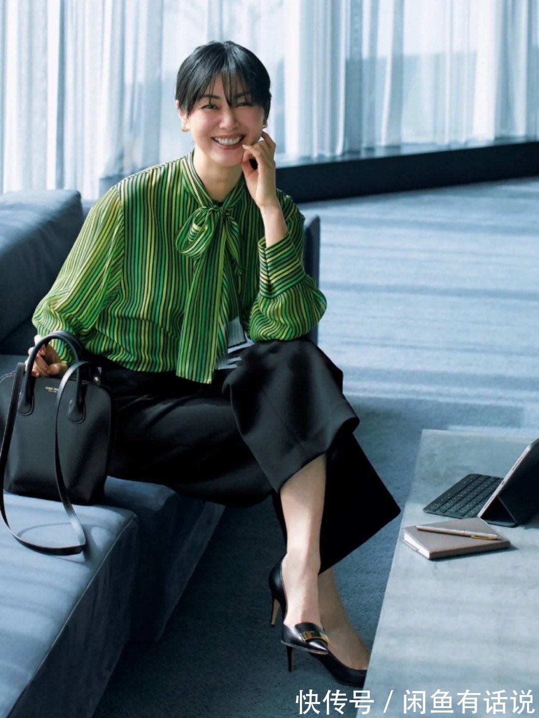 黄脸婆|女人上年纪不做“黄脸婆”,学日本主妇穿衬衫+阔腿裤,时髦高级