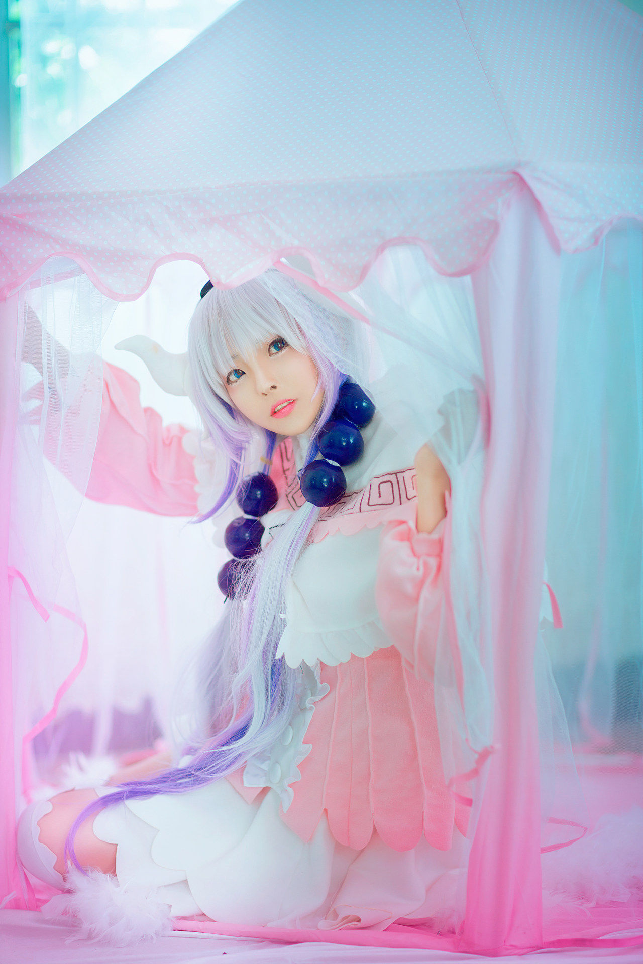 小林家的龙女仆 康娜cosplay,萌萌哒