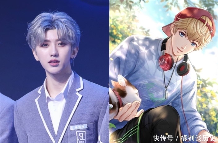 明星撞脸动漫人物,蔡徐坤周棋洛,杨超越孪生姐妹,看到他:复制粘贴