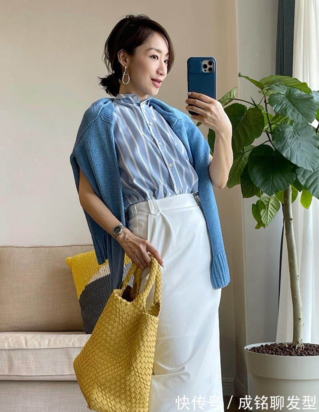 t恤|时尚圈中40岁女人这样穿,用简单的单品穿出减龄感,时髦又显气质