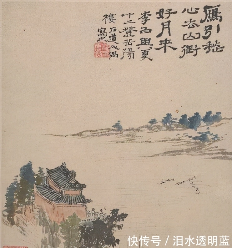 大写意|石涛山水册欣赏:烟火味很浓的小品风格,不输齐白石的大写意