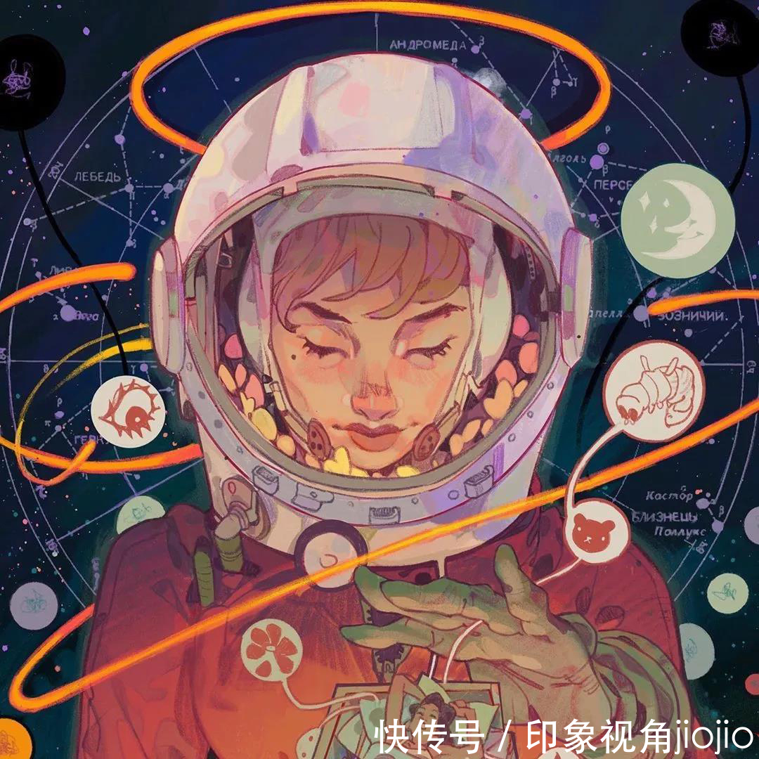 插画@耐人寻味的浮生绘影,充满强烈的美漫元素,有着吸引人的魄力