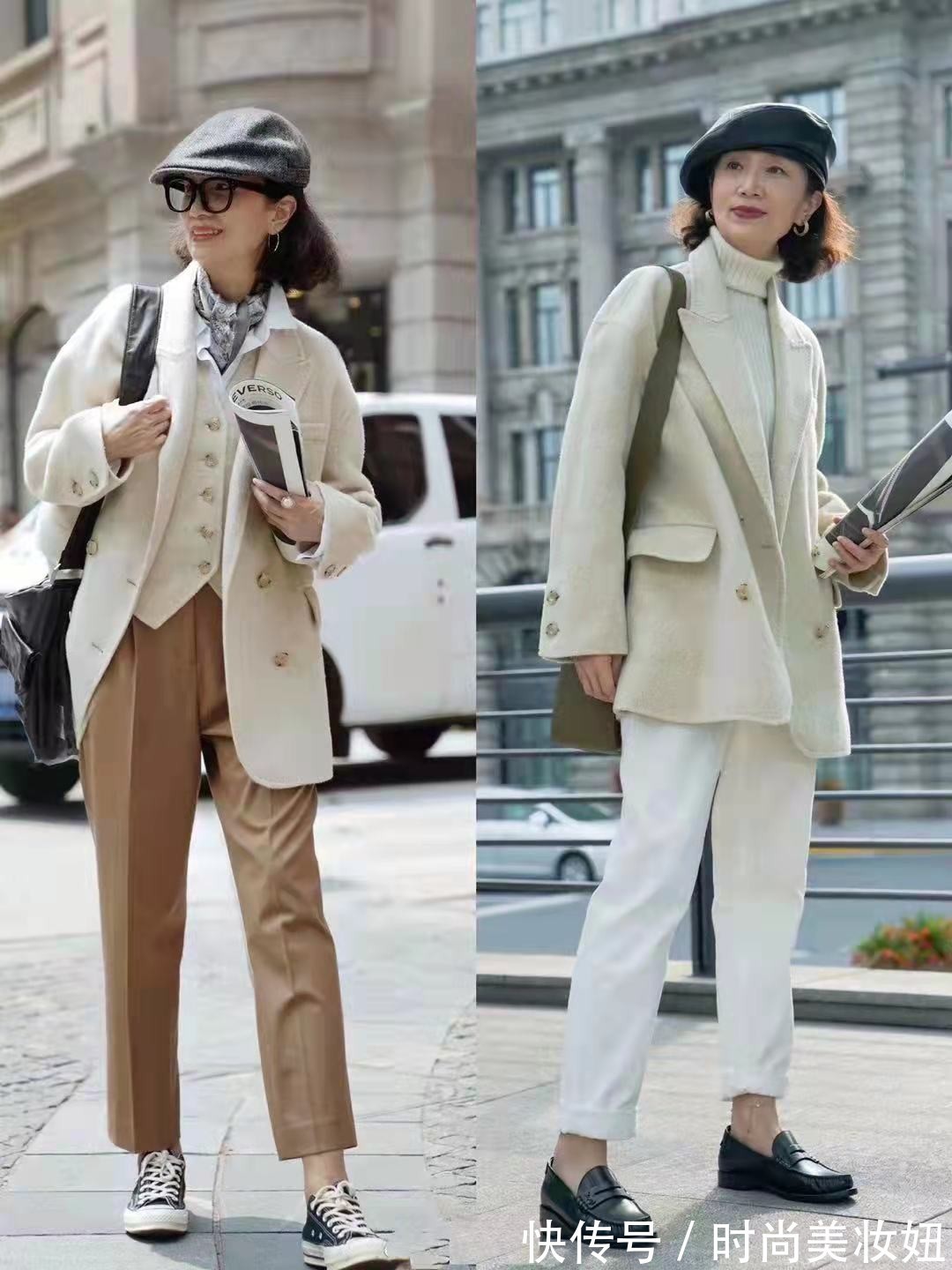 搭配|60岁女人,上衣+裤子怎么搭才时髦?看三木妈妈的穿搭高级减龄