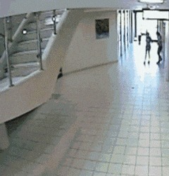 |搞笑GIF趣图：妹子，没想到吧？洗个手还能碰到惊喜！