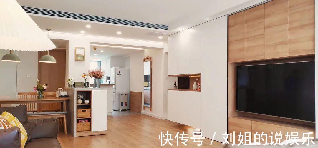 空间|124㎡原木风,干净舒适的居家空间,这设计好特别!