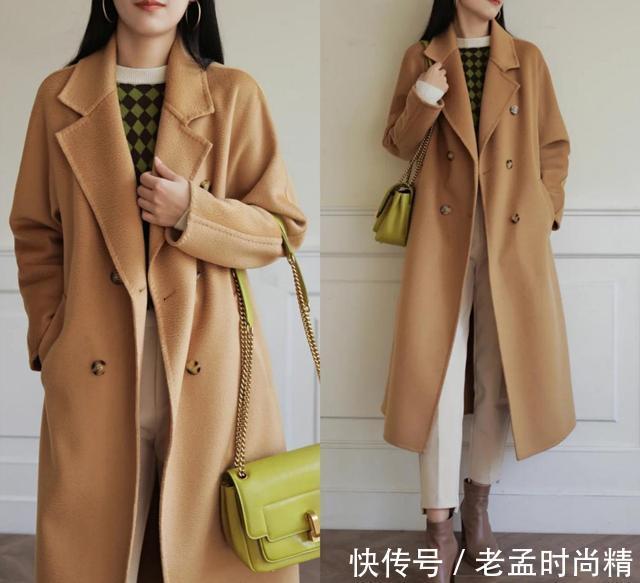 视觉效果|会穿衣服的女人就是有气质!这些大衣、羽绒服搭配,不显胖