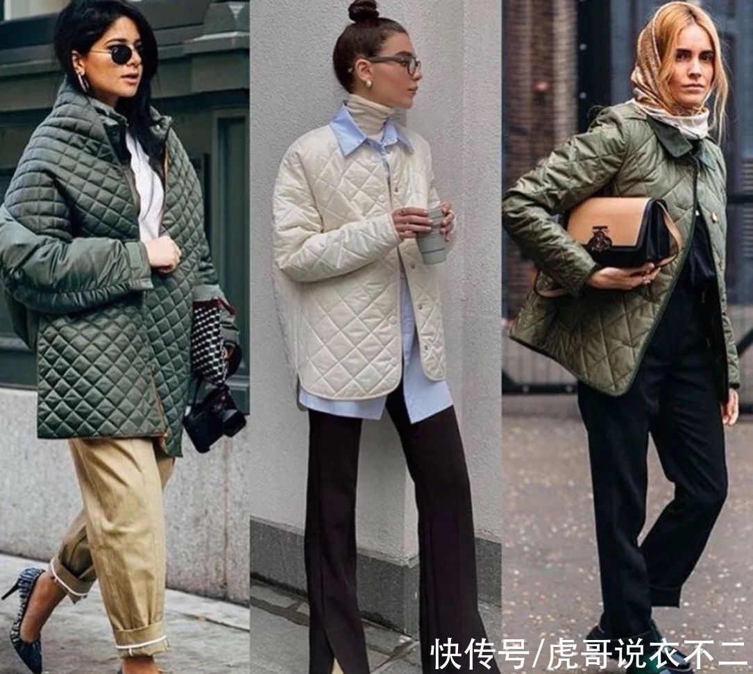 冬季|菱形格羽绒服才是时髦精首选，保暖轻盈又摩登，承包你的冬季时尚