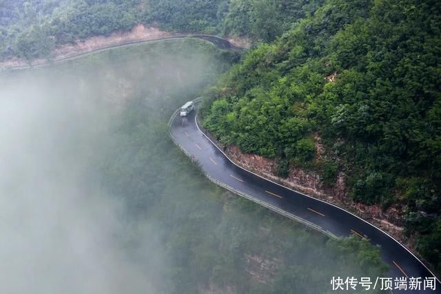 河南奇景!藏身5A的太行天路，腾于千米崖壁，云雾林海无边，太壮美啦→