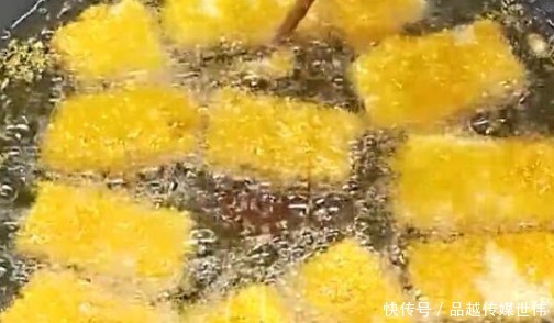 豆腐这样炸,香脆可口,不比炖的差