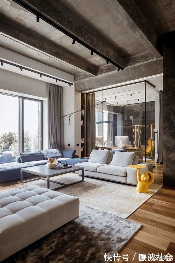 屋主|妈见打的“装修风”|136㎡工业风,满屋混凝土墙,却真的好看!