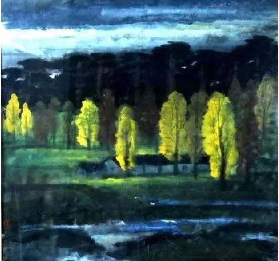 画幅$这两位大师笔下的秋色,梦幻迷离,思念无限