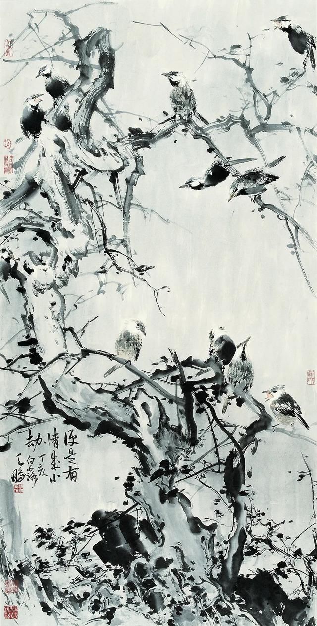  中国|中国国家画院花鸟画所副所长、陈鹏花鸟画作品欣赏