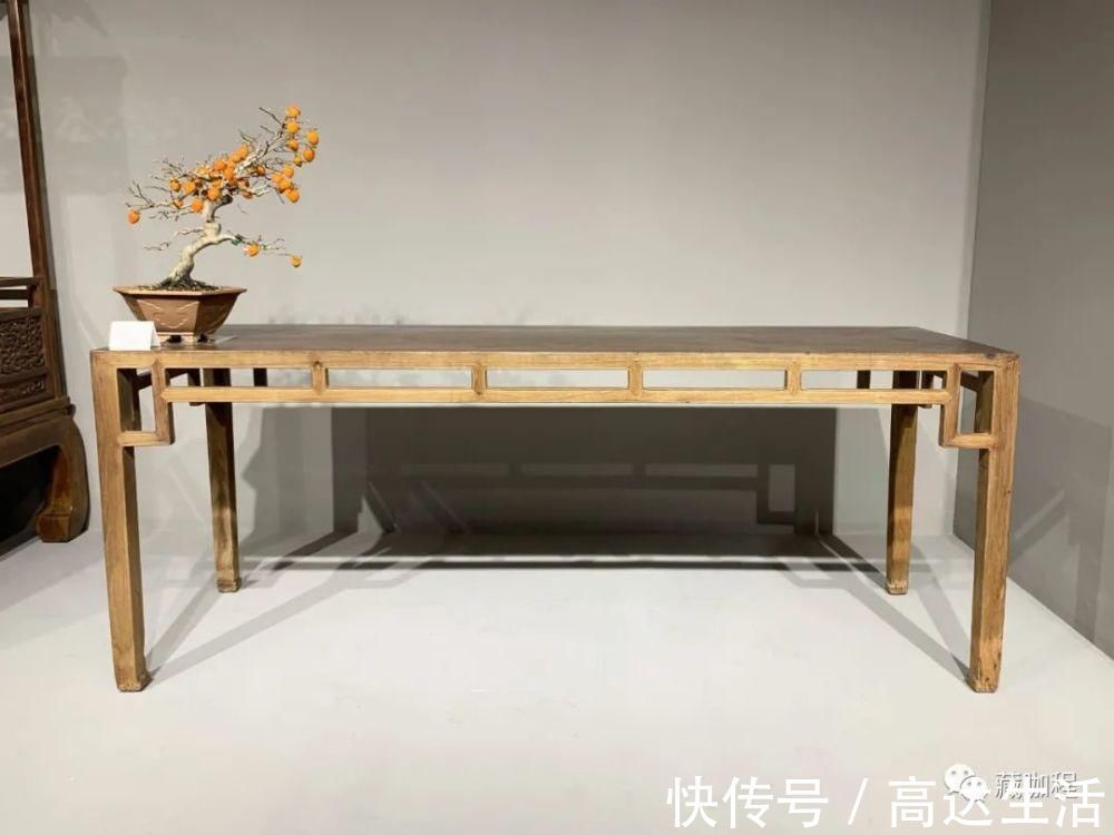 穿带|器型标准做工好,海黄四面平桌顶格配置