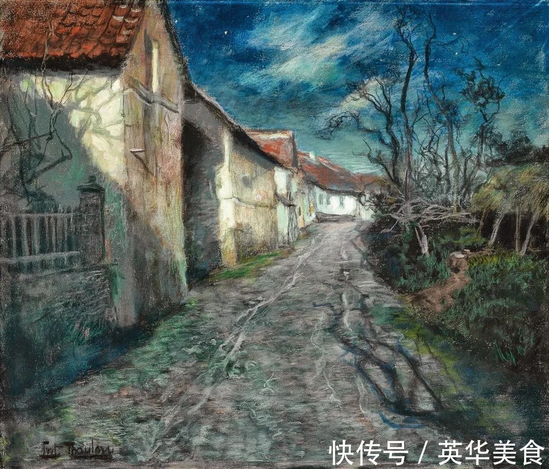 小溪|水与光的刻画,弗里茨的油画真是美妙至极