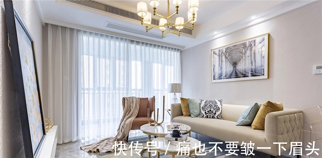 轻奢|107平轻奢美式3室2厅,精致华美的优雅品位!