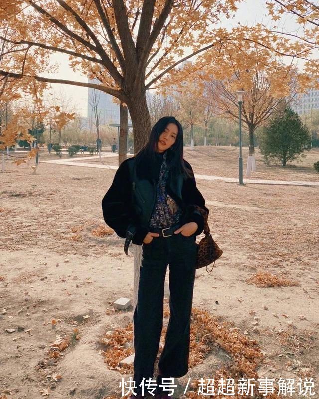 棉衣|刘雯的秋冬穿搭很舒适大方,穿鹅黄色棉衣高腰裤,大长腿超有魅力