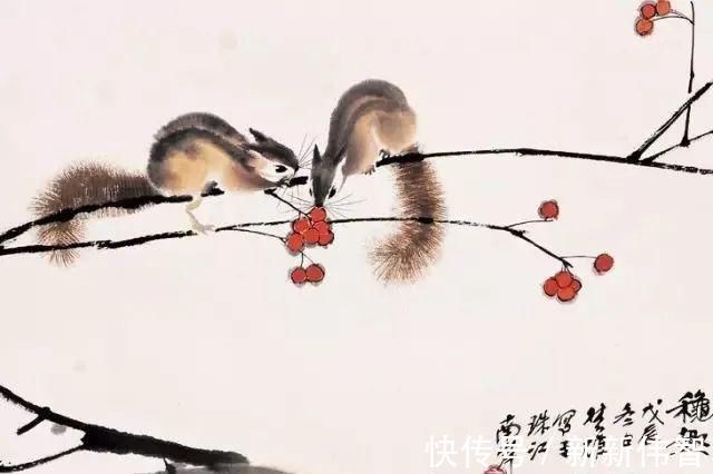 中国文联#难得一见,他画的小松鼠形神兼备,妙趣横生