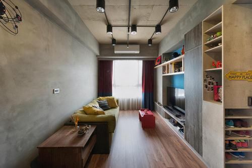 亮点|62平工业Loft，全屋装修毛坯风，墙壁像是混凝土，实在太酷了