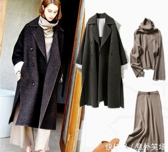  穿着|秋冬毛呢大衣搭配，随意搭裙子或裤子，可以让穿着更简单保暖！