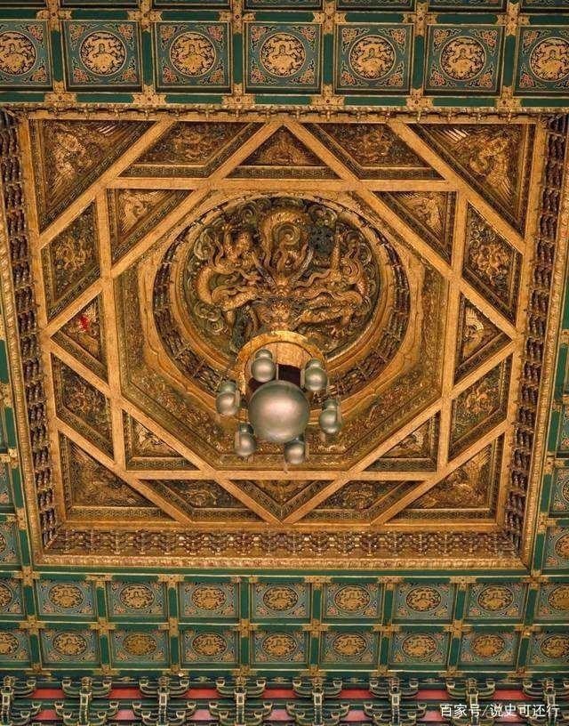 四方形@中国高级天花——藻井,震慑人心的穹顶之美,古代工匠太强了