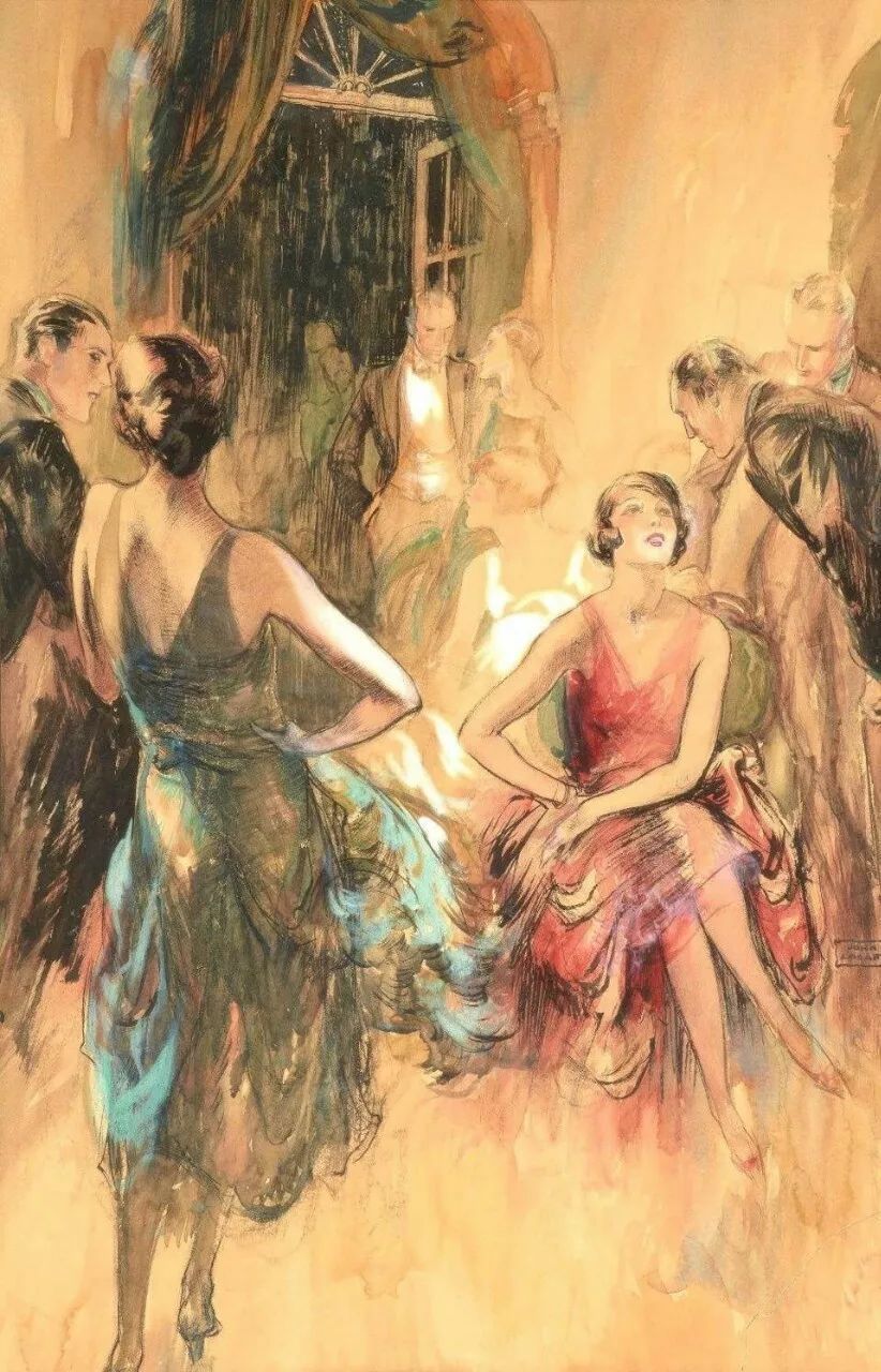 上流社会@美国最伟大的插画家,记录了上流社会的男男女女纸醉金迷的情景