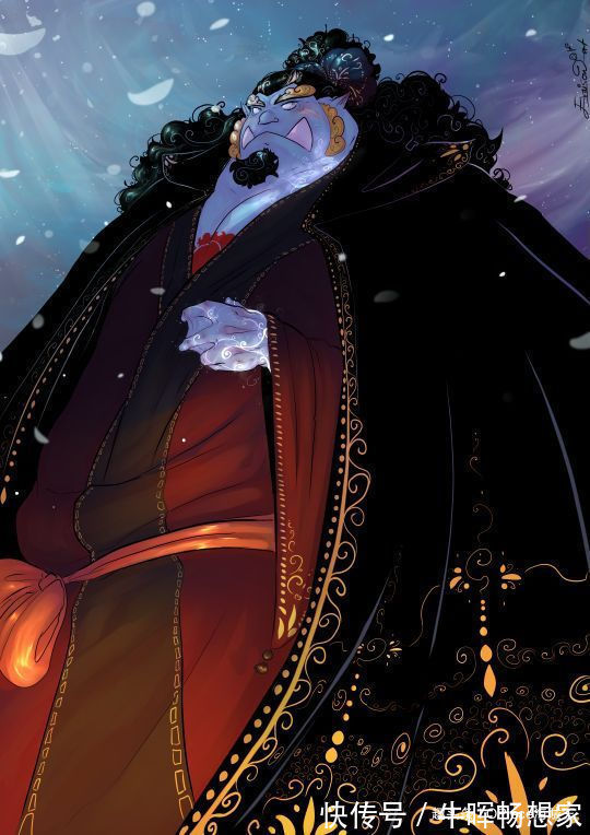 布鲁克|海迷必备草帽团壁纸索隆月下独酌,甚平披锦袍显“豪横”气