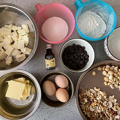 布朗尼坚果芝士蛋糕