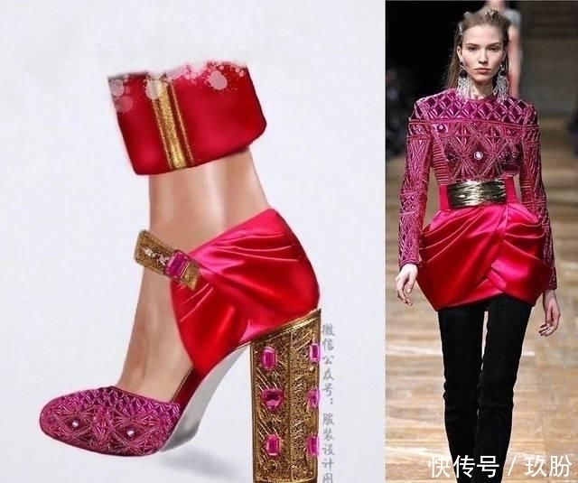 灵感|以服装为设计灵感设计出来的高跟鞋(50例高跟鞋效果图)!