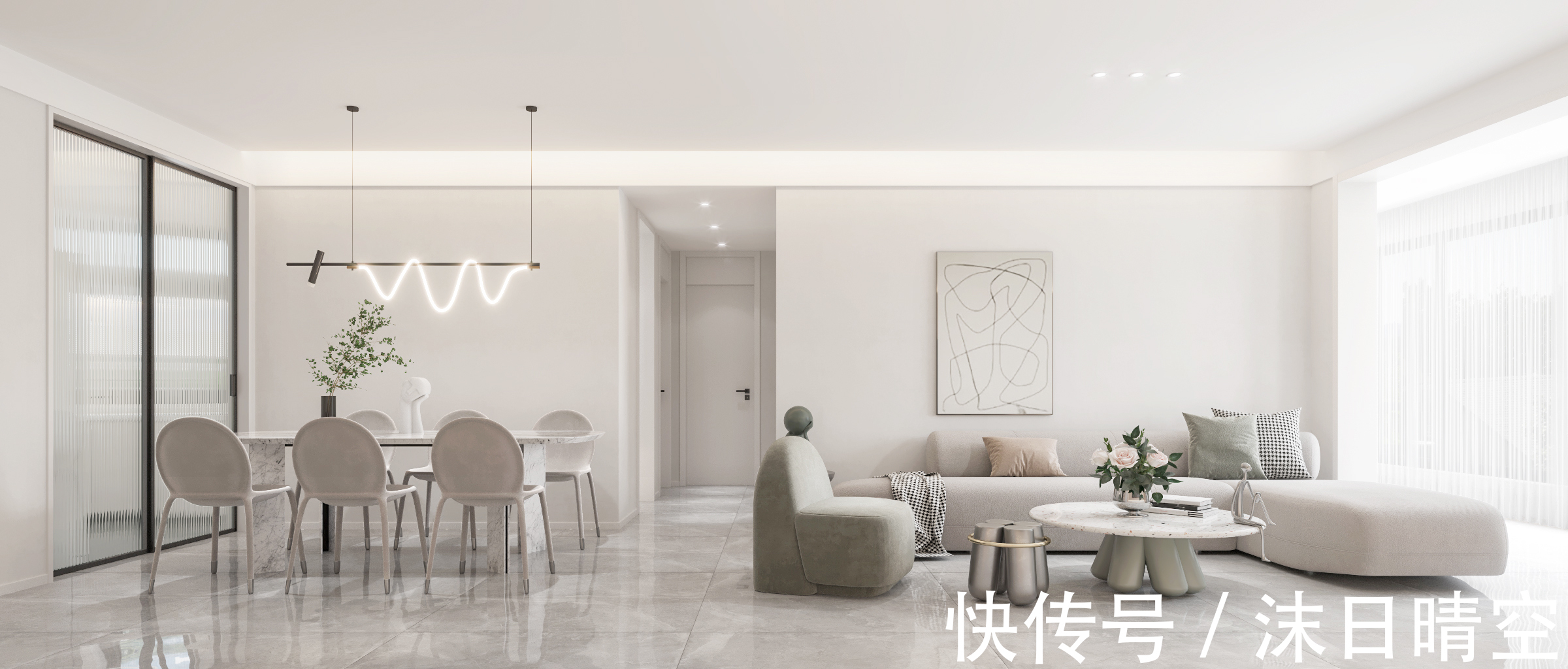 首府|【鲁班装饰】吾悦首府126㎡现代风格，生动和谐