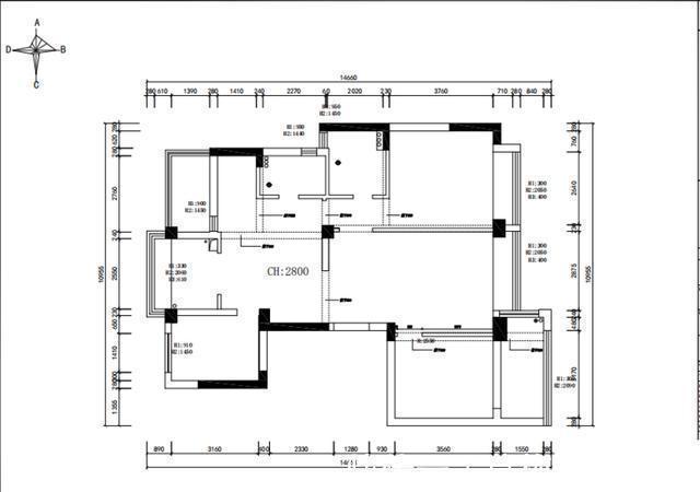 灯带|122㎡意式轻奢风：设计师巧用玻璃门替代隔断，打造明亮舒适家